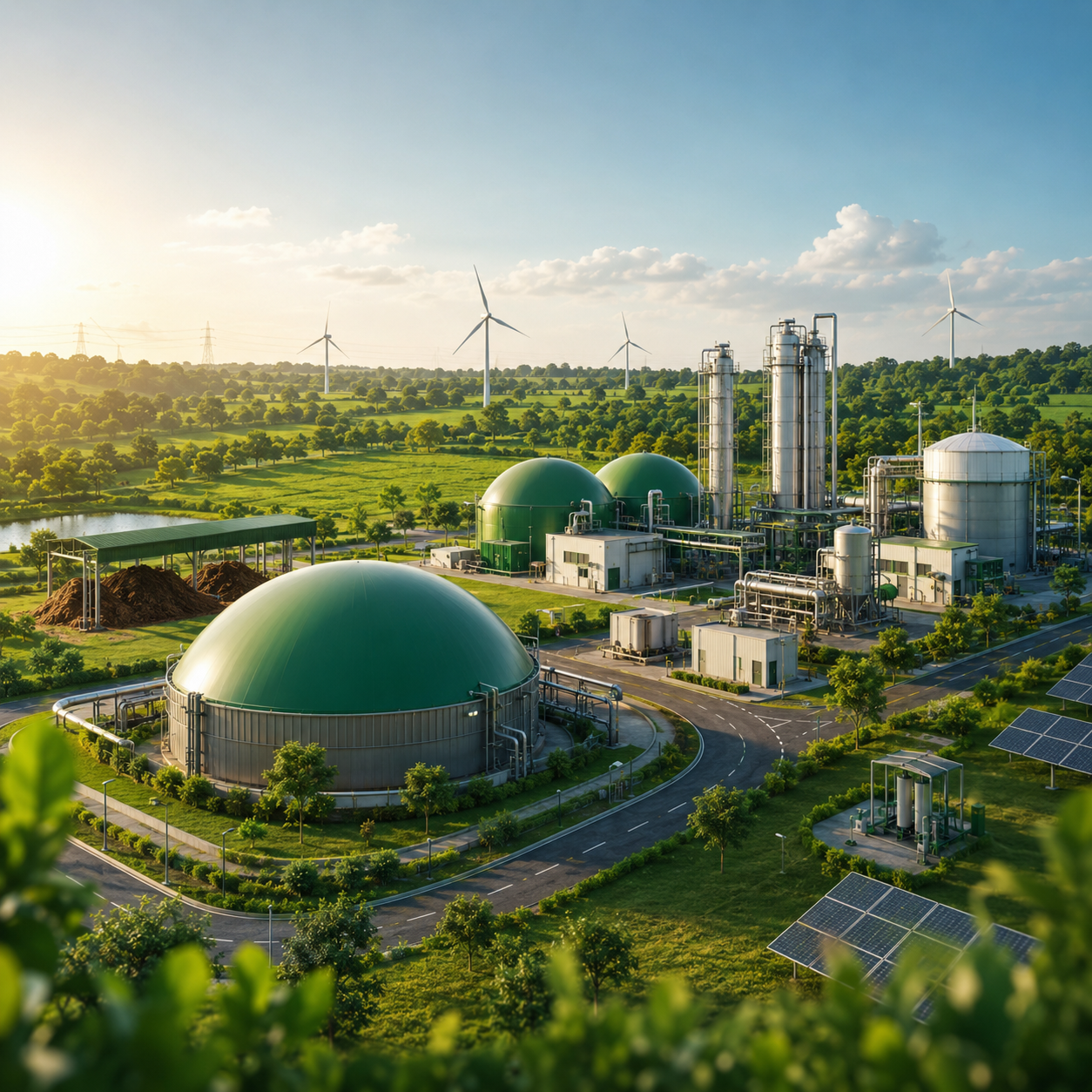 Bio-CNG upgrader at one of our CBG parks